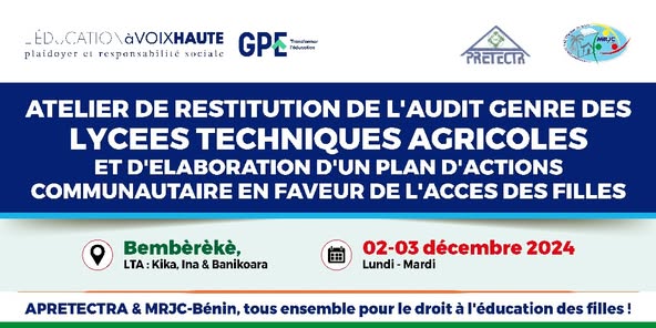 Ateliers de restitution et d’élaboration d’un plan d’action communautaire